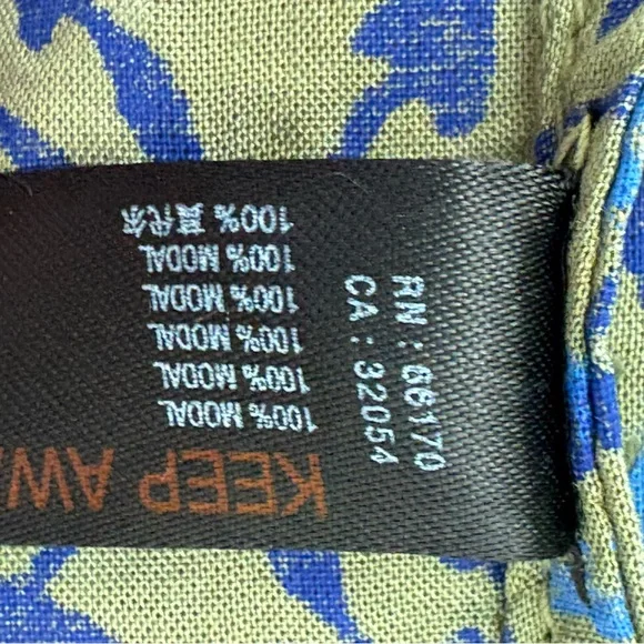 Anthropologie Penrose Tiered Tunic Dress Women Size M Floral Green Beach Boho - Picture 7 of 12